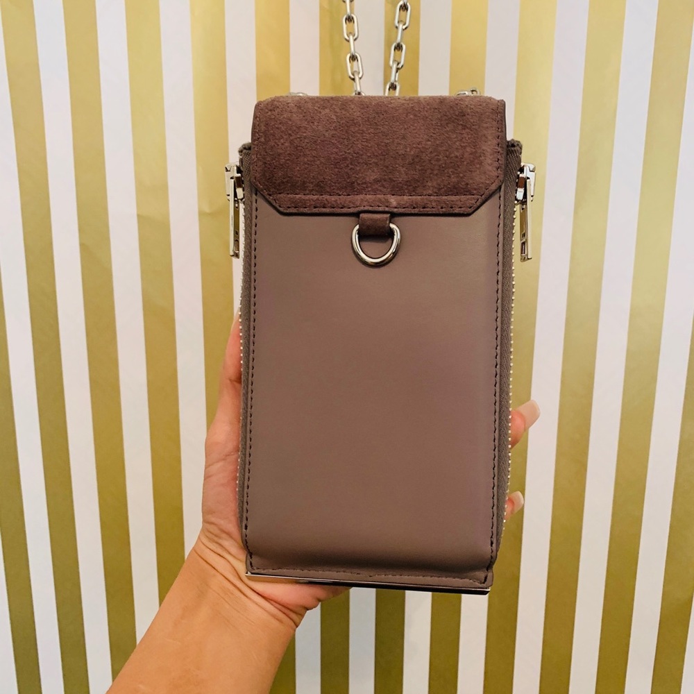 Alexander Wang GRAY Leather&Suede PhoneCase - Picture 4 of 6